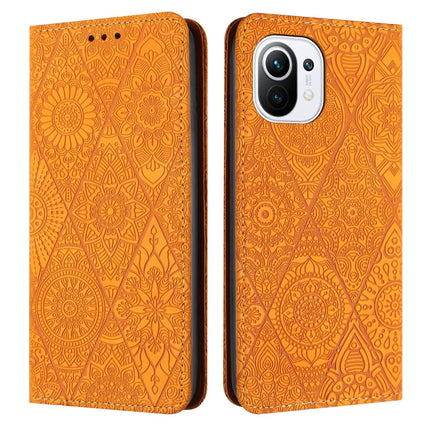 Ethnic Embossed Adsorption Leather Phone Case