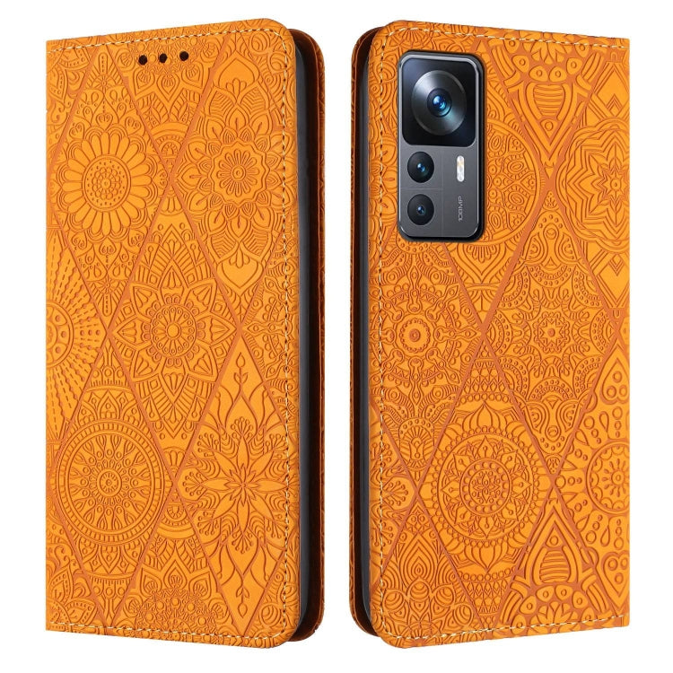 Ethnic Embossed Adsorption Leather Phone Case, For Xiaomi Redmi 12C, For Xiaomi Redmi A1+, For Xiaomi 12T / 12T Pro, For Xiaomi Redmi A1
