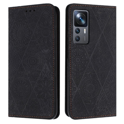 Ethnic Embossed Adsorption Leather Phone Case, For Xiaomi Redmi 12C, For Xiaomi Redmi A1+, For Xiaomi 12T / 12T Pro, For Xiaomi Redmi A1
