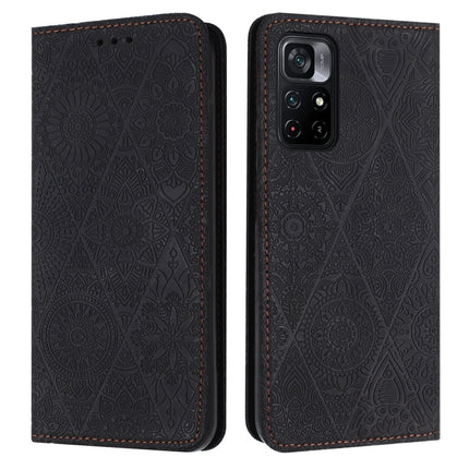 Ethnic Embossed Adsorption Leather Phone Case, For Xiaomi Poco X4 Pro 5G, For Xiaomi Redmi 10, For Xiaomi Poco M4 Pro 5G, For Xiaomi Poco X3 NFC