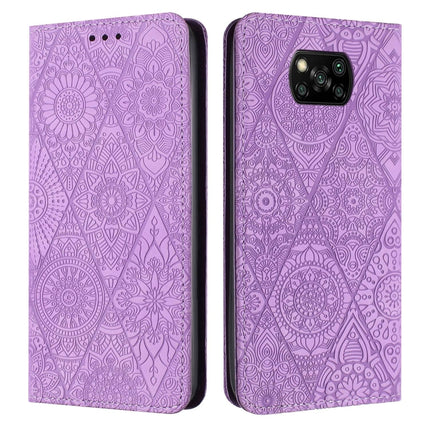 Ethnic Embossed Adsorption Leather Phone Case, For Xiaomi Poco X4 Pro 5G, For Xiaomi Redmi 10, For Xiaomi Poco M4 Pro 5G, For Xiaomi Poco X3 NFC