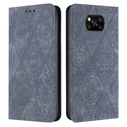 Ethnic Embossed Adsorption Leather Phone Case, For Xiaomi Poco X4 Pro 5G, For Xiaomi Redmi 10, For Xiaomi Poco M4 Pro 5G, For Xiaomi Poco X3 NFC