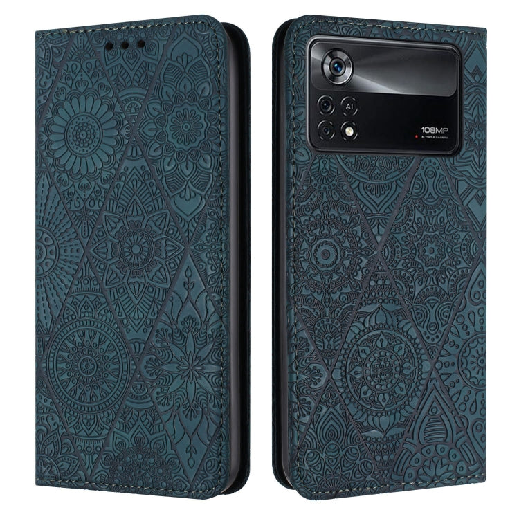 Ethnic Embossed Adsorption Leather Phone Case, For Xiaomi Poco X4 Pro 5G, For Xiaomi Redmi 10, For Xiaomi Poco M4 Pro 5G, For Xiaomi 11 Lite