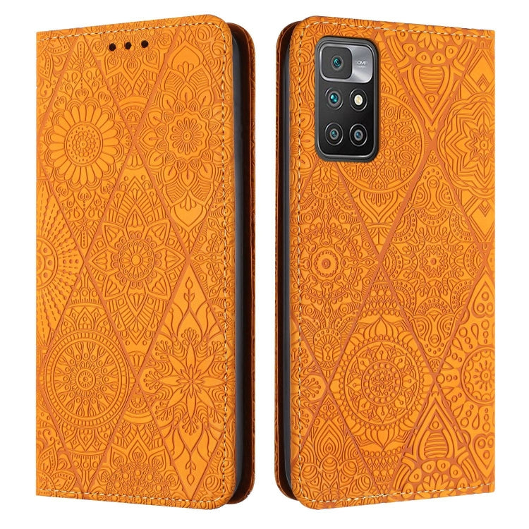 Ethnic Embossed Adsorption Leather Phone Case, For Xiaomi Poco X4 Pro 5G, For Xiaomi Redmi 10, For Xiaomi Poco M4 Pro 5G, For Xiaomi 11 Lite