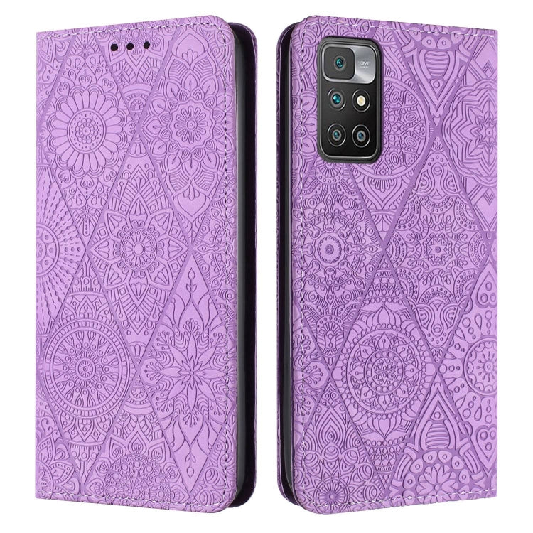 Ethnic Embossed Adsorption Leather Phone Case, For Xiaomi Poco X4 Pro 5G, For Xiaomi Redmi 10, For Xiaomi Poco M4 Pro 5G, For Xiaomi 11 Lite