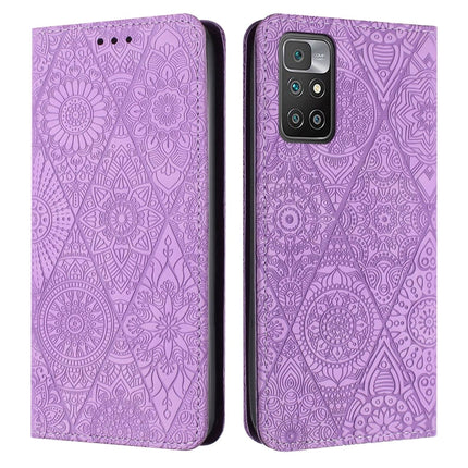 Ethnic Embossed Adsorption Leather Phone Case, For Xiaomi Poco X4 Pro 5G, For Xiaomi Redmi 10, For Xiaomi Poco M4 Pro 5G, For Xiaomi Poco X3 NFC