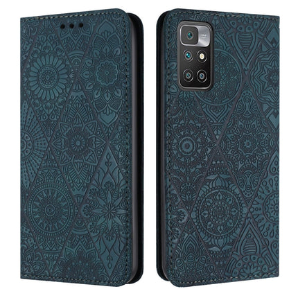 Ethnic Embossed Adsorption Leather Phone Case, For Xiaomi Poco X4 Pro 5G, For Xiaomi Redmi 10, For Xiaomi Poco M4 Pro 5G, For Xiaomi Poco X3 NFC