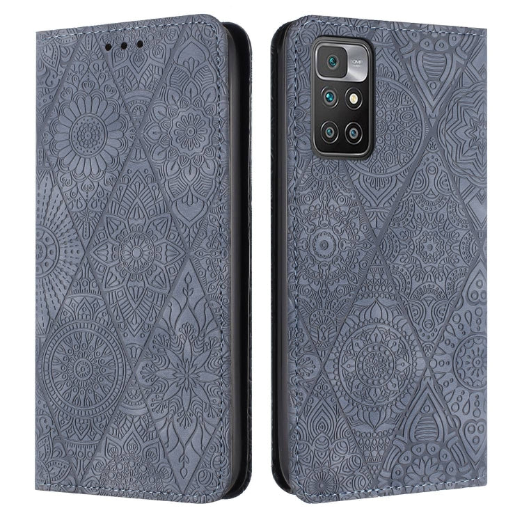 Ethnic Embossed Adsorption Leather Phone Case, For Xiaomi Poco X4 Pro 5G, For Xiaomi Redmi 10, For Xiaomi Poco M4 Pro 5G, For Xiaomi 11 Lite