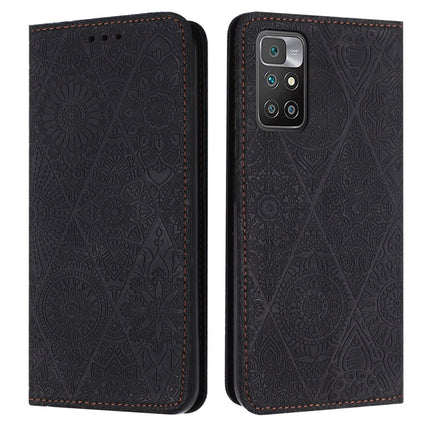 Ethnic Embossed Adsorption Leather Phone Case, For Xiaomi Poco X4 Pro 5G, For Xiaomi Redmi 10, For Xiaomi Poco M4 Pro 5G, For Xiaomi Poco X3 NFC