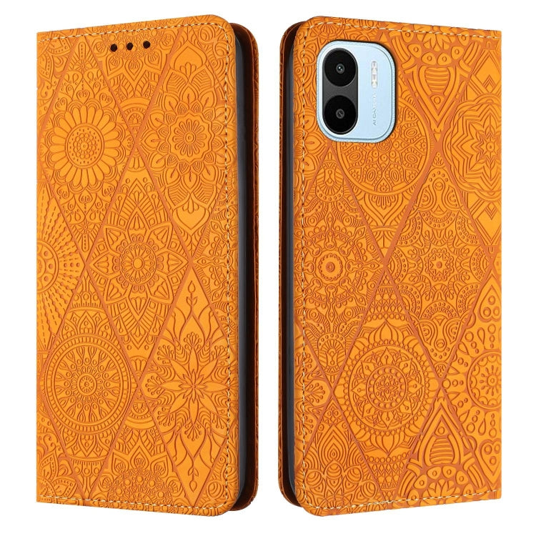 Ethnic Embossed Adsorption Leather Phone Case, For Xiaomi Redmi 12C, For Xiaomi Redmi A1+, For Xiaomi 12T / 12T Pro, For Xiaomi Redmi A1
