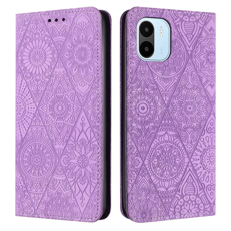 Ethnic Embossed Adsorption Leather Phone Case, For Xiaomi Redmi 12C, For Xiaomi Redmi A1+, For Xiaomi 12T / 12T Pro, For Xiaomi Redmi A1