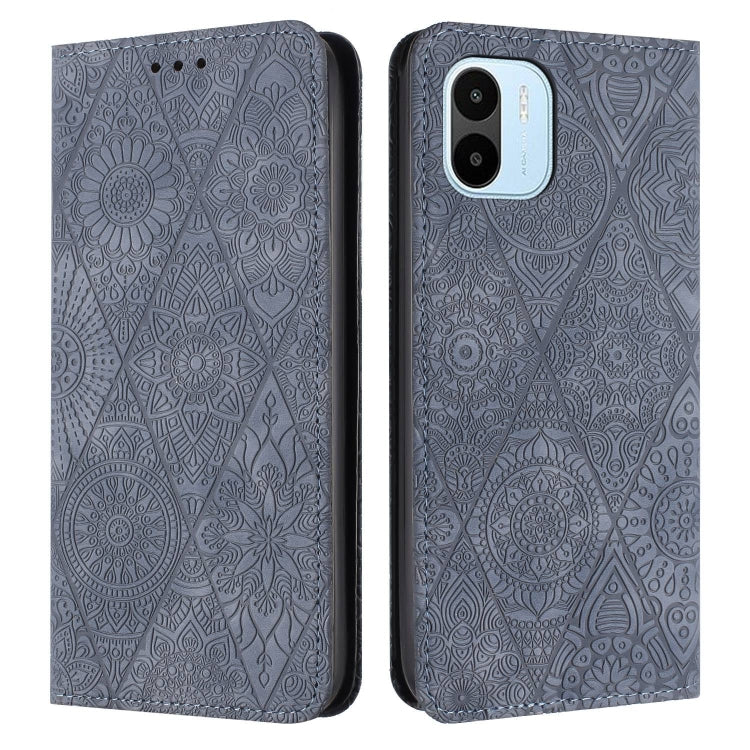 Ethnic Embossed Adsorption Leather Phone Case, For Xiaomi Redmi 12C, For Xiaomi Redmi A1+, For Xiaomi 12T / 12T Pro, For Xiaomi Redmi A1