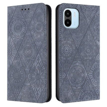 Ethnic Embossed Adsorption Leather Phone Case, For Xiaomi Redmi 12C, For Xiaomi Redmi A1+, For Xiaomi 12T / 12T Pro, For Xiaomi Redmi A1
