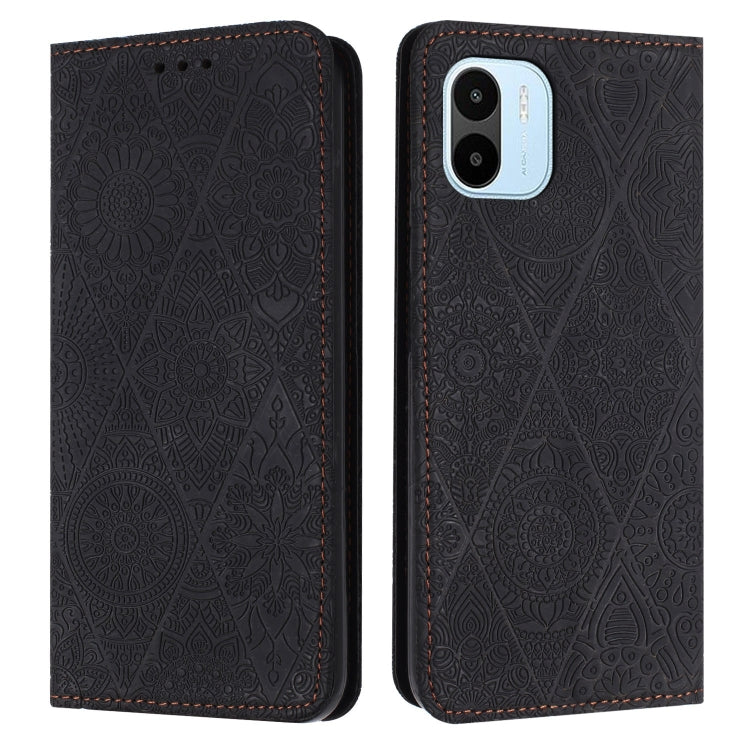 Ethnic Embossed Adsorption Leather Phone Case, For Xiaomi Redmi 12C, For Xiaomi Redmi A1+, For Xiaomi 12T / 12T Pro, For Xiaomi Redmi A1