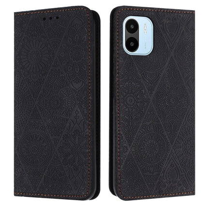 Ethnic Embossed Adsorption Leather Phone Case, For Xiaomi Redmi 12C, For Xiaomi Redmi A1+, For Xiaomi 12T / 12T Pro, For Xiaomi Redmi A1