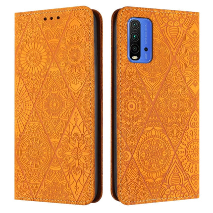 Ethnic Embossed Adsorption Leather Phone Case, For Xiaomi 11 Lite, For Redmi Note 10 Pro, For Redmi Note 10 4G, For Xiaomi Redmi 9T