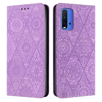 Ethnic Embossed Adsorption Leather Phone Case, For Xiaomi 11 Lite, For Redmi Note 10 Pro, For Redmi Note 10 4G, For Xiaomi Redmi 9T