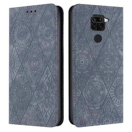 Ethnic Embossed Adsorption Leather Phone Case, For Xiaomi Redmi 9A, For Xiaomi Redmi 9, For Redmi Note 9, For Redmi Note 9 Pro