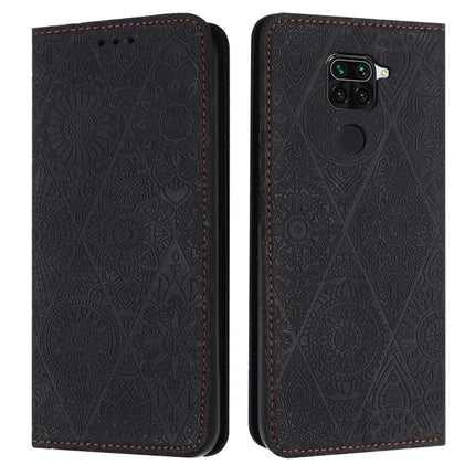 Ethnic Embossed Adsorption Leather Phone Case, For Xiaomi Redmi 9A, For Xiaomi Redmi 9, For Redmi Note 9, For Redmi Note 9 Pro