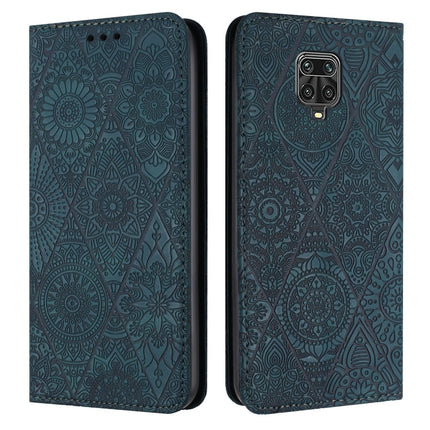 Ethnic Embossed Adsorption Leather Phone Case, For Xiaomi Redmi 9A, For Xiaomi Redmi 9, For Redmi Note 9, For Redmi Note 9 Pro