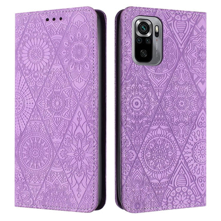 Ethnic Embossed Adsorption Leather Phone Case, For Xiaomi 11 Lite, For Redmi Note 10 Pro, For Redmi Note 10 4G, For Xiaomi Redmi 9T