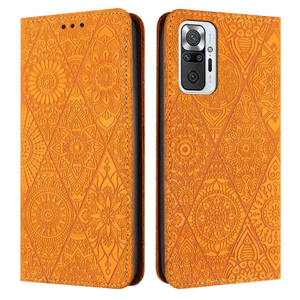 Ethnic Embossed Adsorption Leather Phone Case, For Xiaomi 11 Lite, For Redmi Note 10 Pro, For Redmi Note 10 4G, For Xiaomi Redmi 9T