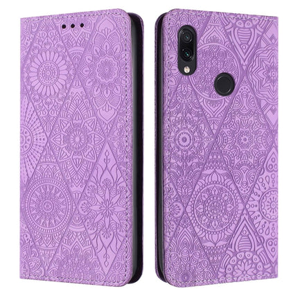 Ethnic Embossed Adsorption Leather Phone Case