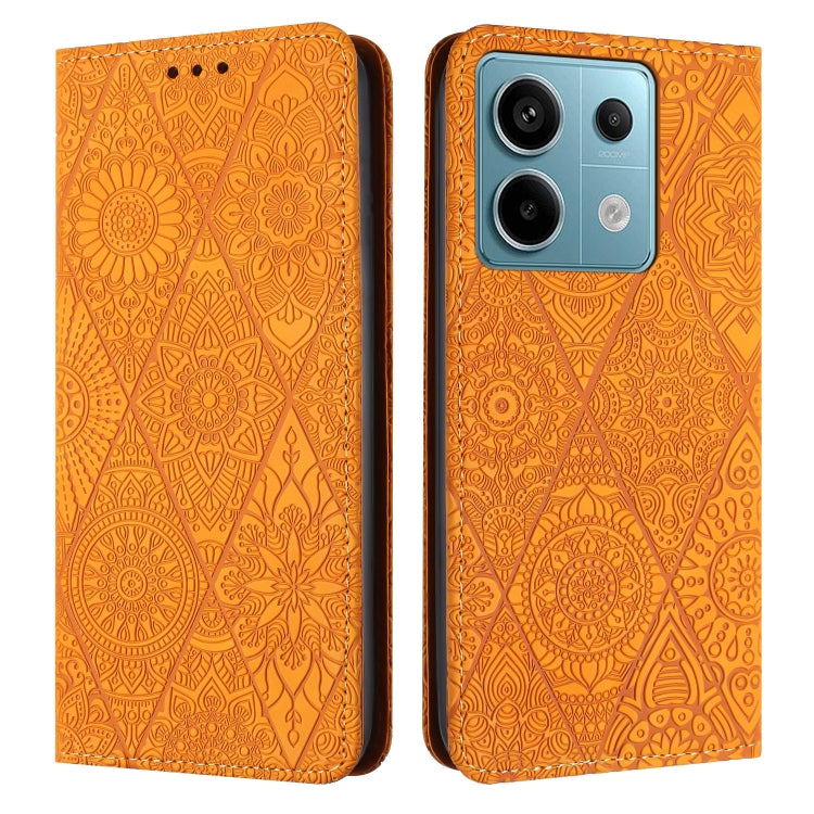 Ethnic Embossed Adsorption Leather Phone Case, For Xiaomi Redmi 13 4G, For Xiaomi Redmi Note 13 5G, For Xiaomi Redmi 13C, For Xiaomi Redmi Note 13 Pro 5G