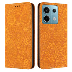 Ethnic Embossed Adsorption Leather Phone Case, For Xiaomi Redmi 13 4G, For Xiaomi Redmi Note 13 5G, For Xiaomi Redmi 13C, For Xiaomi Redmi Note 13 Pro 5G, For Redmi Note 12 Pro 4G, For Redmi Note 12 4G Global