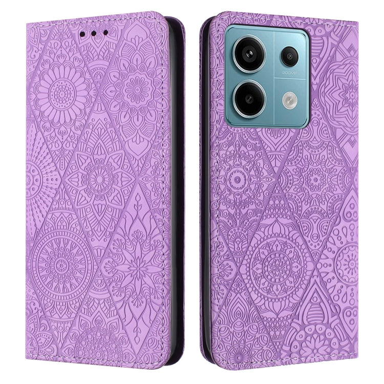 Ethnic Embossed Adsorption Leather Phone Case, For Xiaomi Redmi 13 4G, For Xiaomi Redmi Note 13 5G, For Xiaomi Redmi 13C, For Xiaomi Redmi Note 13 Pro 5G