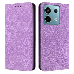 Ethnic Embossed Adsorption Leather Phone Case, For Xiaomi Redmi 13 4G, For Xiaomi Redmi Note 13 5G, For Xiaomi Redmi 13C, For Xiaomi Redmi Note 13 Pro 5G, For Redmi Note 12 Pro 4G, For Redmi Note 12 4G Global