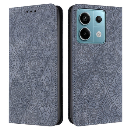 Ethnic Embossed Adsorption Leather Phone Case, For Xiaomi Redmi 13 4G, For Xiaomi Redmi Note 13 5G, For Xiaomi Redmi 13C, For Xiaomi Redmi Note 13 Pro 5G