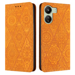 Ethnic Embossed Adsorption Leather Phone Case, For Xiaomi Redmi 13 4G, For Xiaomi Redmi Note 13 5G, For Xiaomi Redmi 13C, For Xiaomi Redmi Note 13 Pro 5G, For Redmi Note 12 Pro 4G, For Redmi Note 12 4G Global