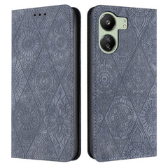 Ethnic Embossed Adsorption Leather Phone Case, For Xiaomi Redmi 13 4G, For Xiaomi Redmi Note 13 5G, For Xiaomi Redmi 13C, For Xiaomi Redmi Note 13 Pro 5G, For Redmi Note 12 Pro 4G, For Redmi Note 12 4G Global