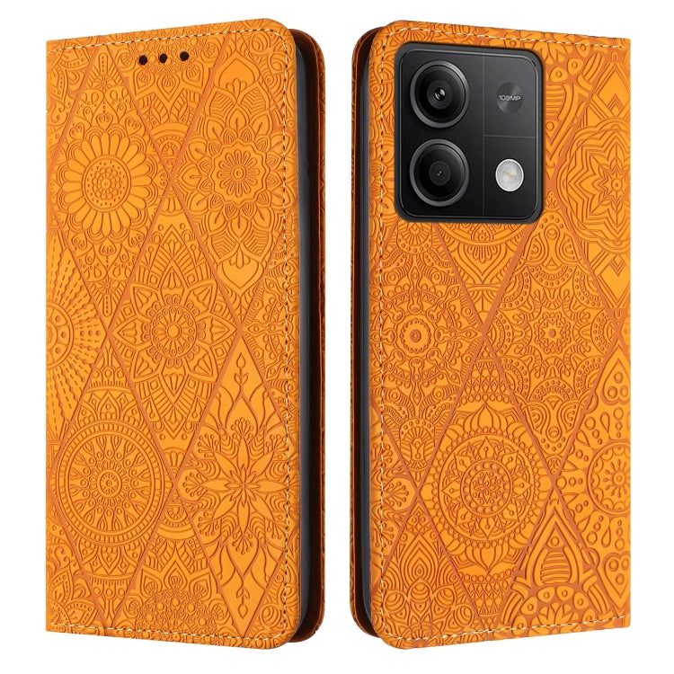 Ethnic Embossed Adsorption Leather Phone Case, For Xiaomi Redmi 13 4G, For Xiaomi Redmi Note 13 5G, For Xiaomi Redmi 13C, For Xiaomi Redmi Note 13 Pro 5G