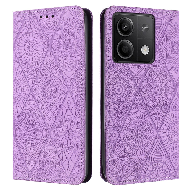 Ethnic Embossed Adsorption Leather Phone Case, For Xiaomi Redmi 13 4G, For Xiaomi Redmi Note 13 5G, For Xiaomi Redmi 13C, For Xiaomi Redmi Note 13 Pro 5G