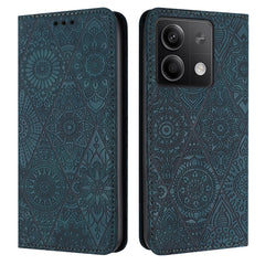 Ethnic Embossed Adsorption Leather Phone Case, For Xiaomi Redmi 13 4G, For Xiaomi Redmi Note 13 5G, For Xiaomi Redmi 13C, For Xiaomi Redmi Note 13 Pro 5G, For Redmi Note 12 Pro 4G, For Redmi Note 12 4G Global