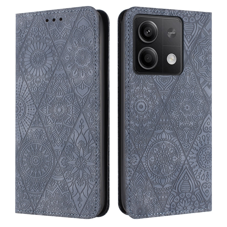 Ethnic Embossed Adsorption Leather Phone Case, For Xiaomi Redmi 13 4G, For Xiaomi Redmi Note 13 5G, For Xiaomi Redmi 13C, For Xiaomi Redmi Note 13 Pro 5G