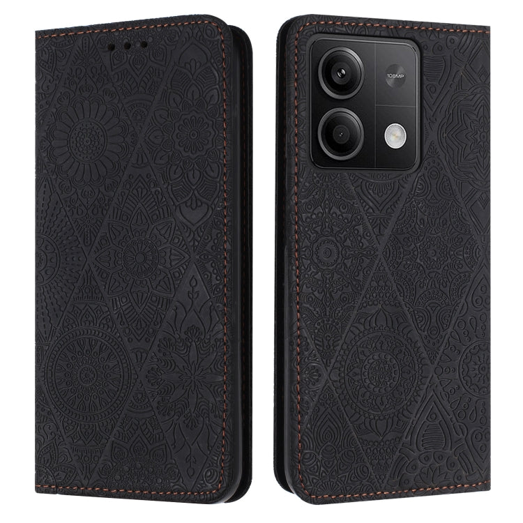 Ethnic Embossed Adsorption Leather Phone Case, For Xiaomi Redmi 13 4G, For Xiaomi Redmi Note 13 5G, For Xiaomi Redmi 13C, For Xiaomi Redmi Note 13 Pro 5G