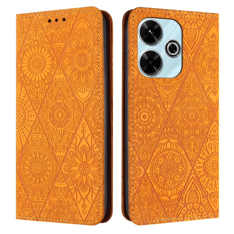 Ethnic Embossed Adsorption Leather Phone Case, For Xiaomi Redmi 13 4G, For Xiaomi Redmi Note 13 5G, For Xiaomi Redmi 13C, For Xiaomi Redmi Note 13 Pro 5G, For Redmi Note 12 Pro 4G, For Redmi Note 12 4G Global