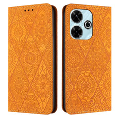 Ethnic Embossed Adsorption Leather Phone Case, For Xiaomi Redmi 13 4G, For Xiaomi Redmi Note 13 5G, For Xiaomi Redmi 13C, For Xiaomi Redmi Note 13 Pro 5G