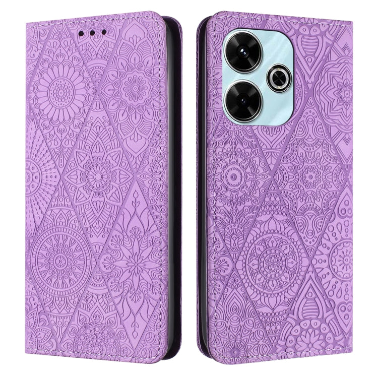 Ethnic Embossed Adsorption Leather Phone Case, For Xiaomi Redmi 13 4G, For Xiaomi Redmi Note 13 5G, For Xiaomi Redmi 13C, For Xiaomi Redmi Note 13 Pro 5G