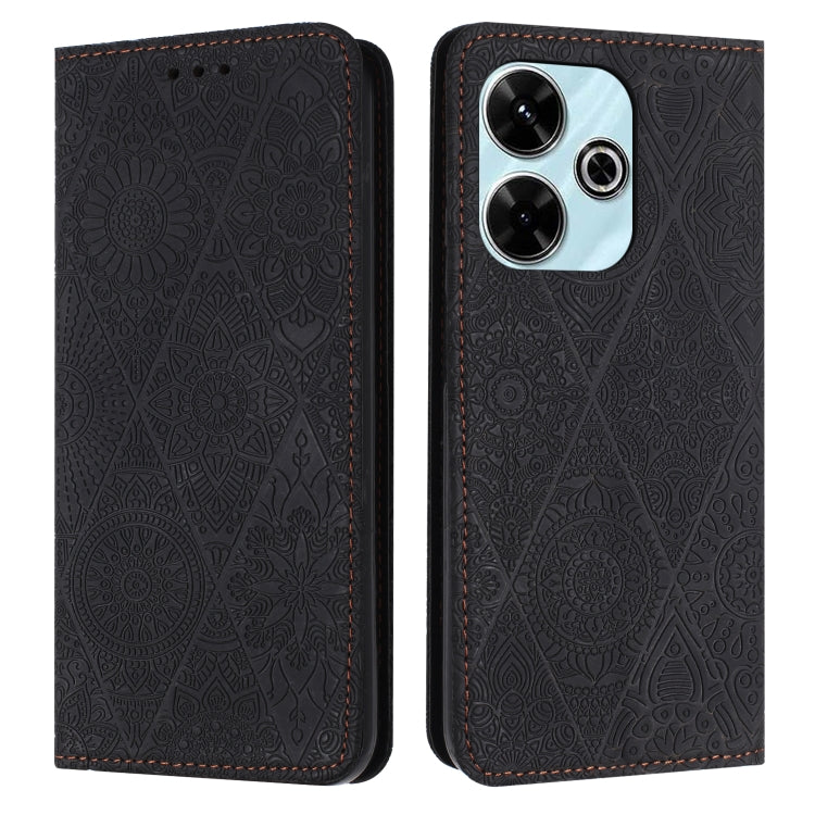Ethnic Embossed Adsorption Leather Phone Case, For Xiaomi Redmi 13 4G, For Xiaomi Redmi Note 13 5G, For Xiaomi Redmi 13C, For Xiaomi Redmi Note 13 Pro 5G
