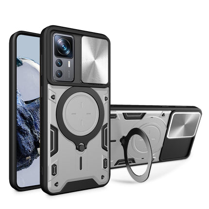 CD Texture Sliding Camshield Magnetic Holder Phone Case, For Xiaomi 13 Lite / Civi 2 5G, For Xiaomi 13 Pro, For Xiaomi 13, For Xiaomi 12T / 12T Pro