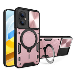 CD Texture Sliding Camshield Magnetic Holder Phone Case