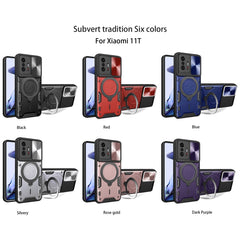 CD Texture Sliding Camshield Magnetic Holder Phone Case