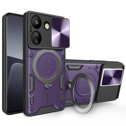 CD Texture Sliding Camshield Magnetic Holder Phone Case, For Xiaomi Redmi A3, For Xiaomi Redmi 13C 5G Global, For Xiaomi Redmi Note 13 5G, For Xiaomi Redmi 13C 4G