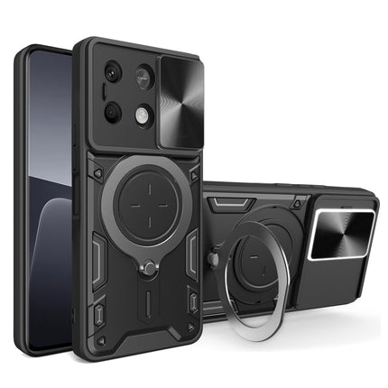 CD Texture Sliding Camshield Magnetic Holder Phone Case, For Xiaomi Redmi A3, For Xiaomi Redmi 13C 5G Global, For Xiaomi Redmi Note 13 5G, For Xiaomi Redmi 13C 4G