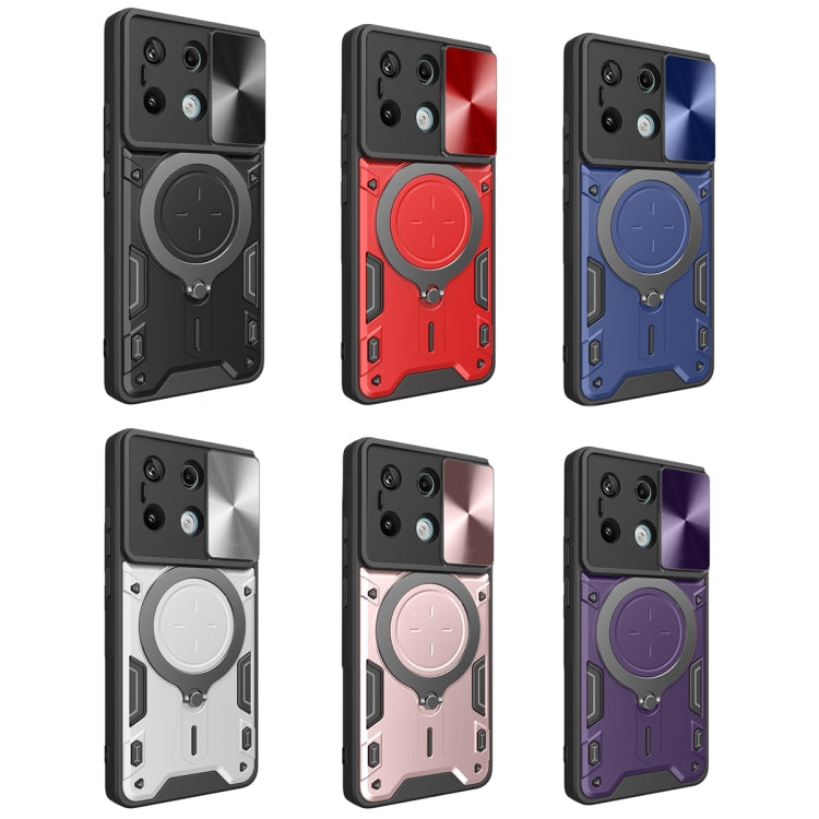 CD Texture Sliding Camshield Magnetic Holder Phone Case