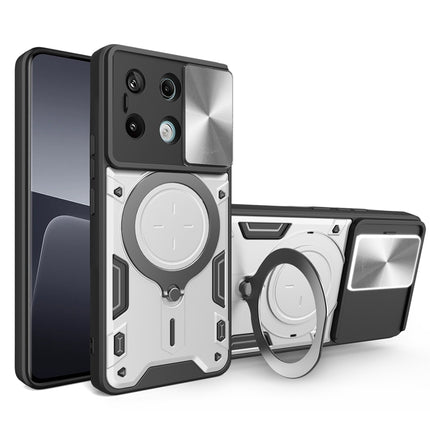 CD Texture Sliding Camshield Magnetic Holder Phone Case, For Xiaomi Redmi Note 13 Pro 5G, For Xiaomi 13T / Redmi K60 Ultra, For Xiaomi Redmi Note 12 Turbo, For Xiaomi Poco F5 Pro/Redmi K60
